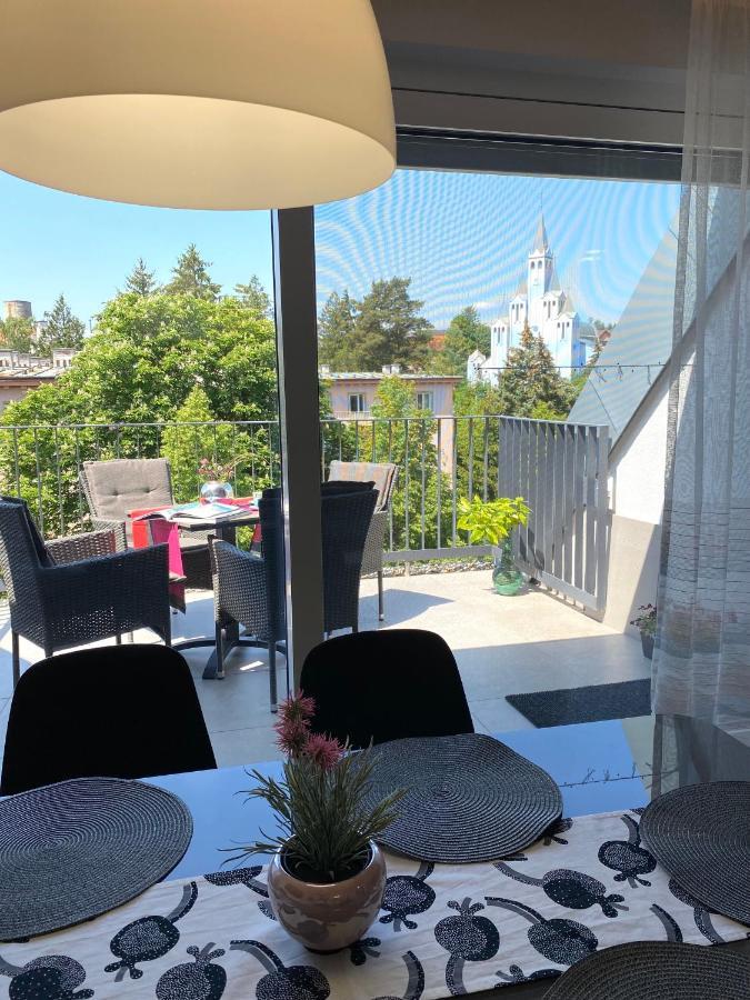 Atrium Apartman Heviz Mit Panoramaterrasse Und Tiefgarage エクステリア 写真
